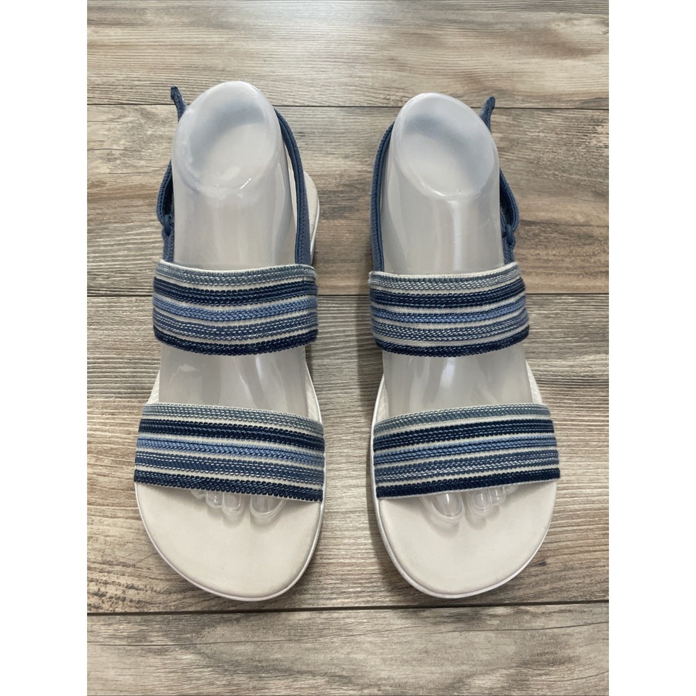 Clarks Cloudsteppers Arla Stroll Blue Combination Women's Sandals 9.5